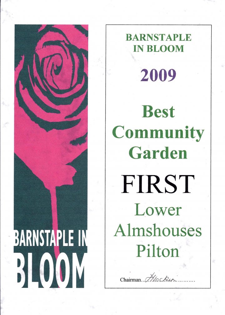 Barnstaple in Bloom Winner 2009 - Best Community Garden - Lower Almshouses Pilton