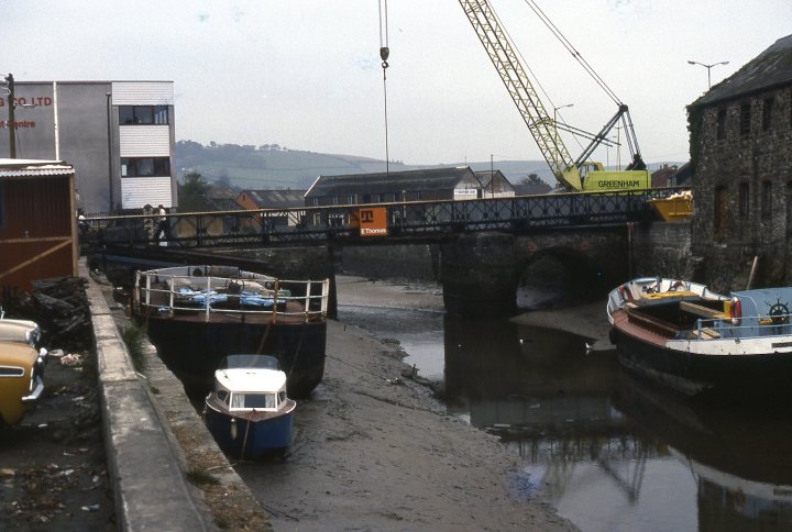 Reconstruction of Rolle Street (Braunton) Bridge over the River Yeo around 1984