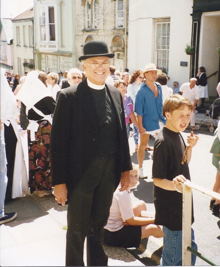 Rev. John Spear at the Victorian Pilton Festival 1993