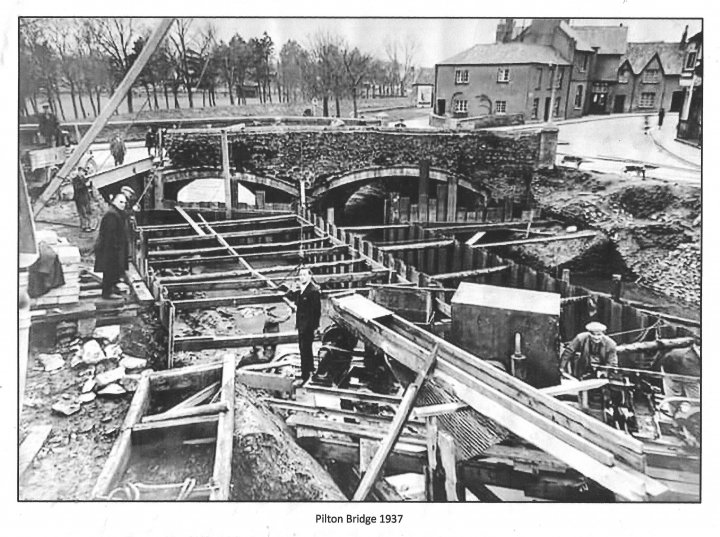 New Pilton Bridge Crossing of River Yeo in 1937