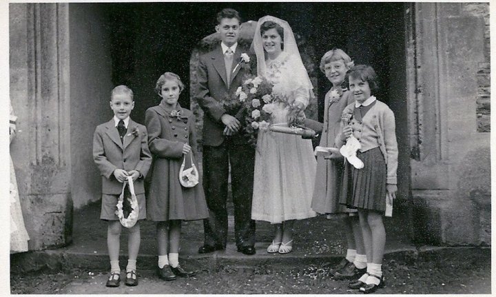 Wedding of Betty Parkhouse and Patrick Crook in the mid 1950s
