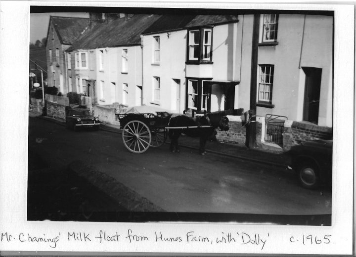 Mr Chamings' Milk Float in Bradiford in about 1965