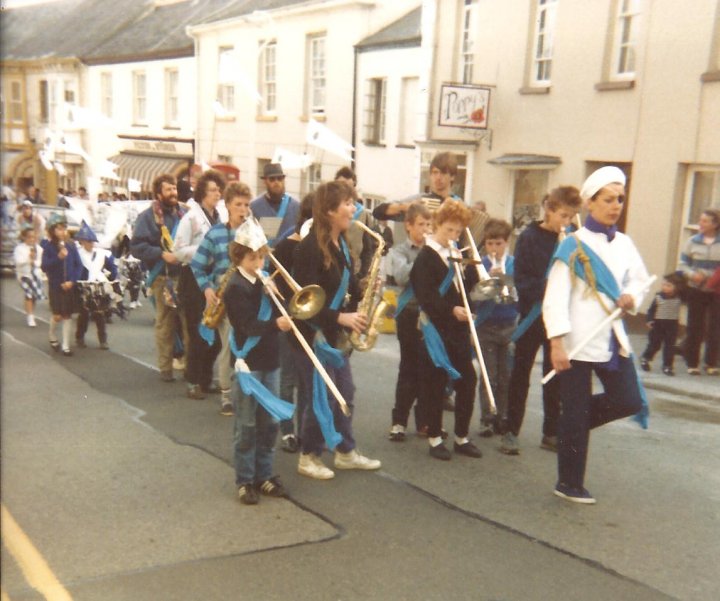Easter Festival Parade with Marching Band 1987