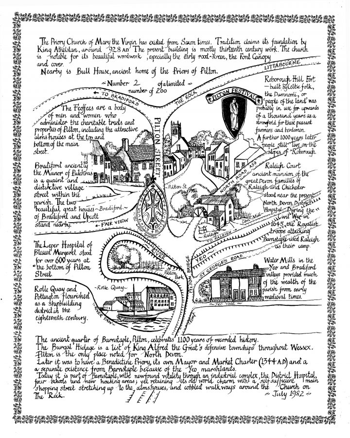 The 1982 Map of Pilton for First Festival
