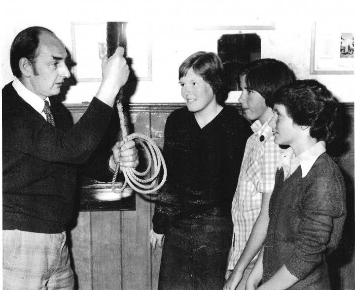 First Female Bellringers in St Mary's Church Pilton in 1978
