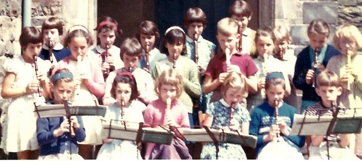 Recorder Group at Pilton C of E School in June 1967
