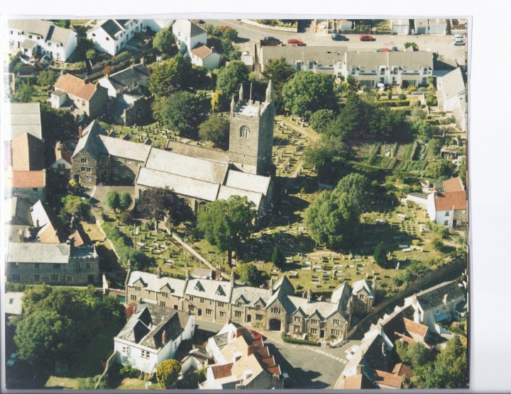 Aerial View of St Mary's Church, Pilton 