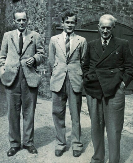 The Pearce Family on the day of the sale of The Tannery, South Molton, in 1953