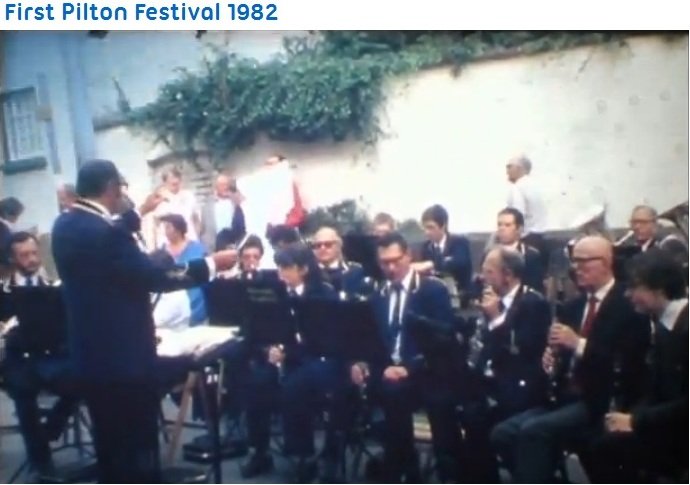 Barnstaple Concert Band at Pilton Festival 1982