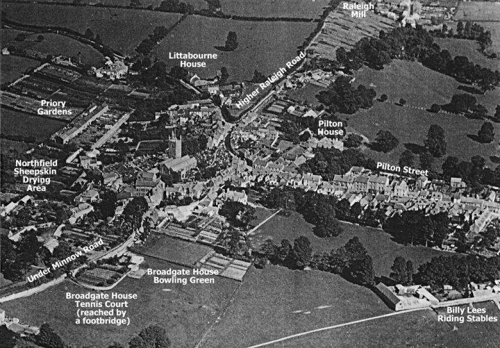 Aerial View of Pilton about 1933