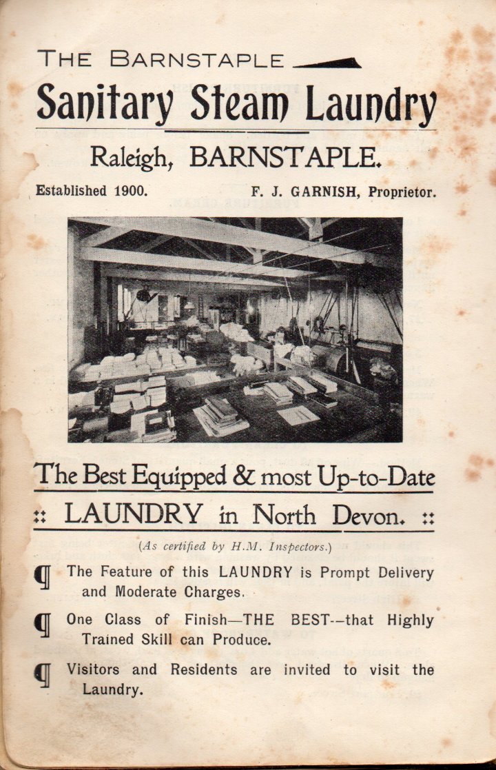 Advertisement for the Raleigh Sanitary Steam Laundry 1914