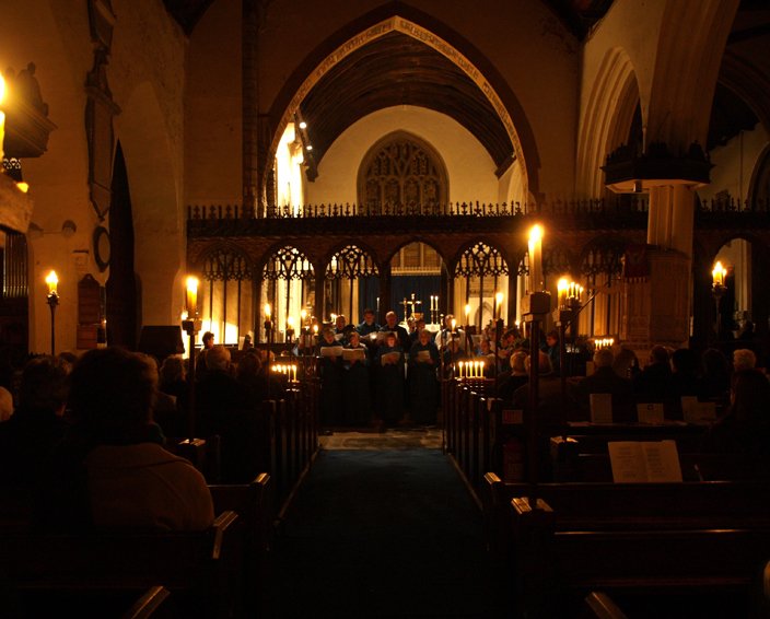 A ‘Darkness to Light’ service in St Mary’s Church, Pilton on Advent Sunday 2008
