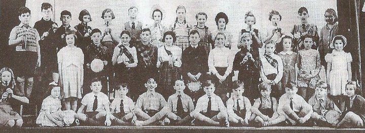 Pilton Primary School Pupils in the Church Hall around 1950