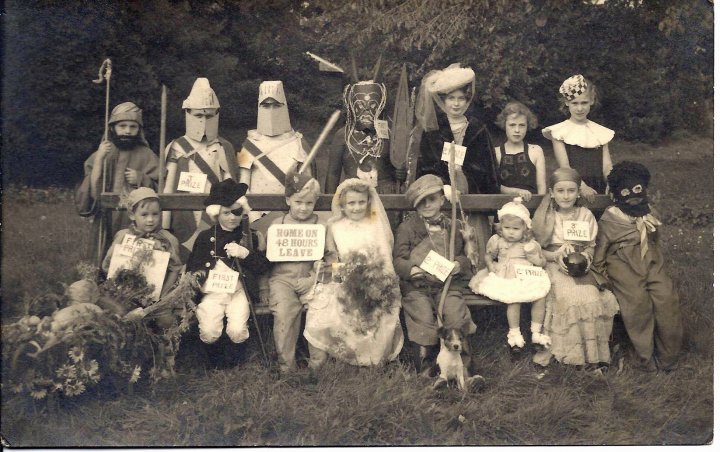 Children's Fancy Dress Competition (First Group) on Victory in Europe Day 1945