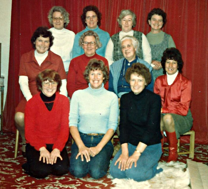 Pilton Women's Institute Committee in the early 1970s