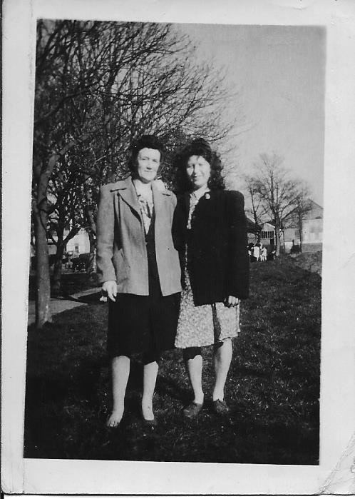 Beatrice Swain and Margaret Webber of The Rock, Pilton