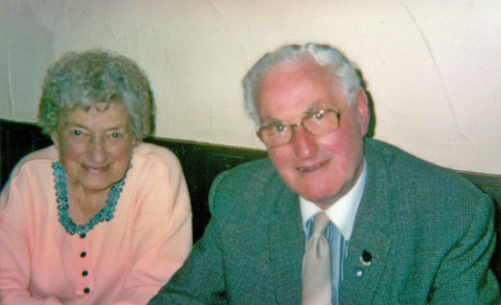 Fred and Doris Andrews of Priory Gardens, Pilton